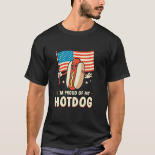 Camiseta Estoy Orgulloso De Mi Hotdog Funny Fla Americana 4