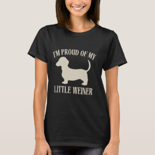 Camiseta Estoy orgulloso de mi pequeño Weiner divertido Per
