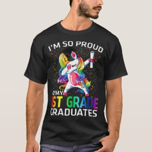Camiseta Estoy Orgulloso De Mis Graduados De 1º Grado Unico