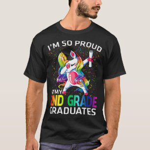 Camiseta Estoy Orgulloso De Mis Graduados De Segundo Grado 