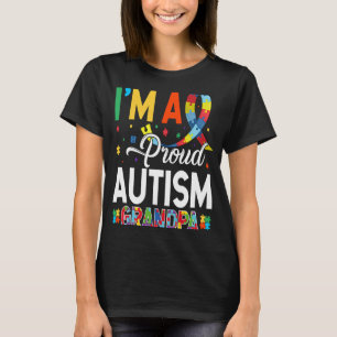 Camiseta Estoy orgulloso de que el abuelo de autismo coinci