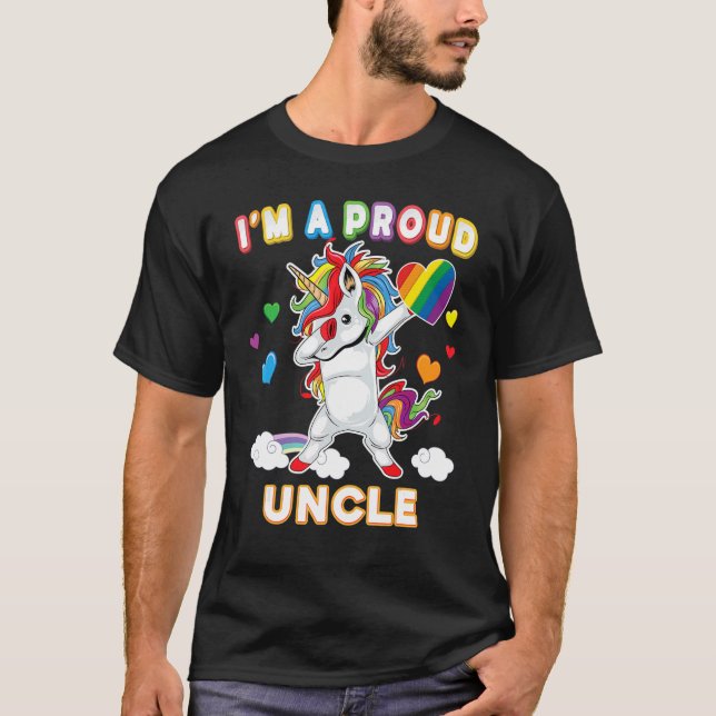 Camiseta Estoy orgulloso de ser el tío gay de Lgbt Orgullo  (Anverso)