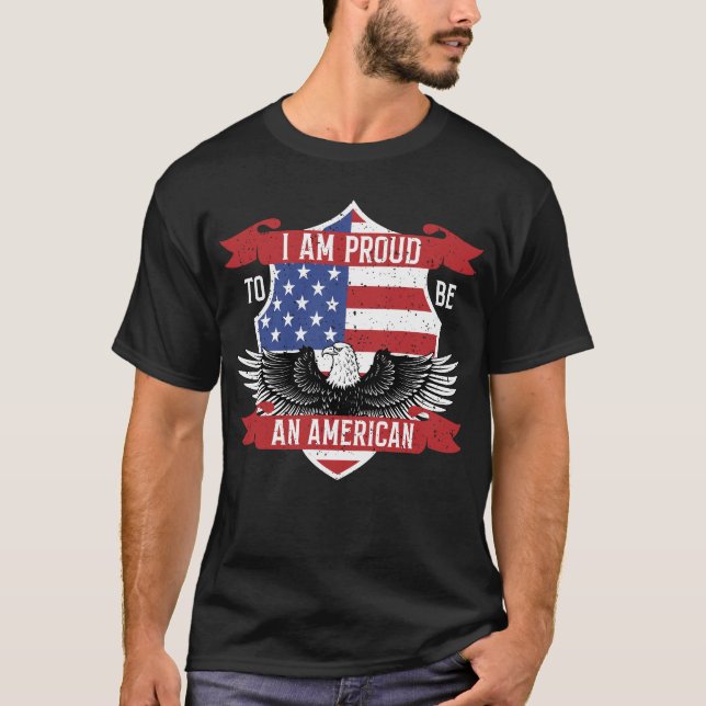 CAMISETA ESTOY ORGULLOSO DE SER ESTADOUNIDENSE (Anverso)