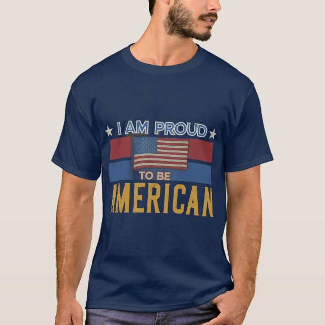 Camiseta Estoy orgulloso de ser estadounidense (Anverso)
