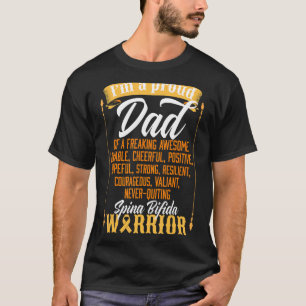 Camiseta Estoy orgulloso de ser padre de Spina BIFIDA Warri