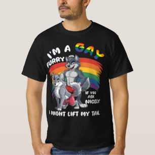 Camiseta Estoy Orgulloso de Ser un Furry Gay