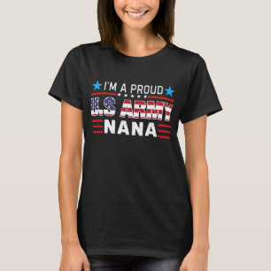 Camiseta Estoy Orgulloso Ejército Nana Bandera Estadounide