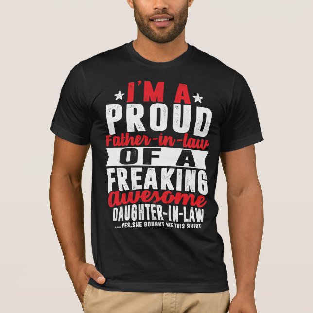 Camiseta Estoy Orgulloso Padre De Derecho De Una Hija Incre (Anverso)
