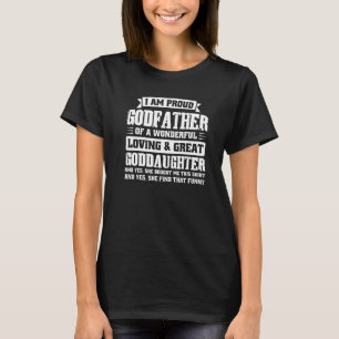Camiseta Estoy Orgulloso Padrino De La Hija Goddad Goddaug