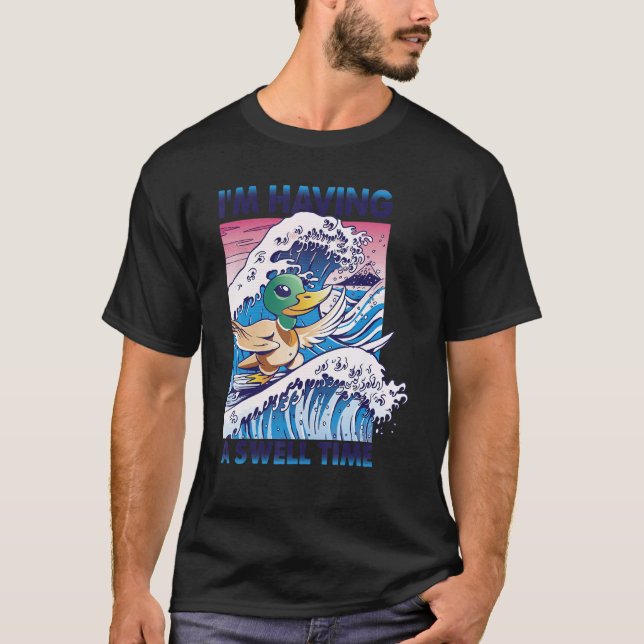 Camiseta Estoy Pasando Un Surf De Pato De Surf En Tiempos D (Anverso)