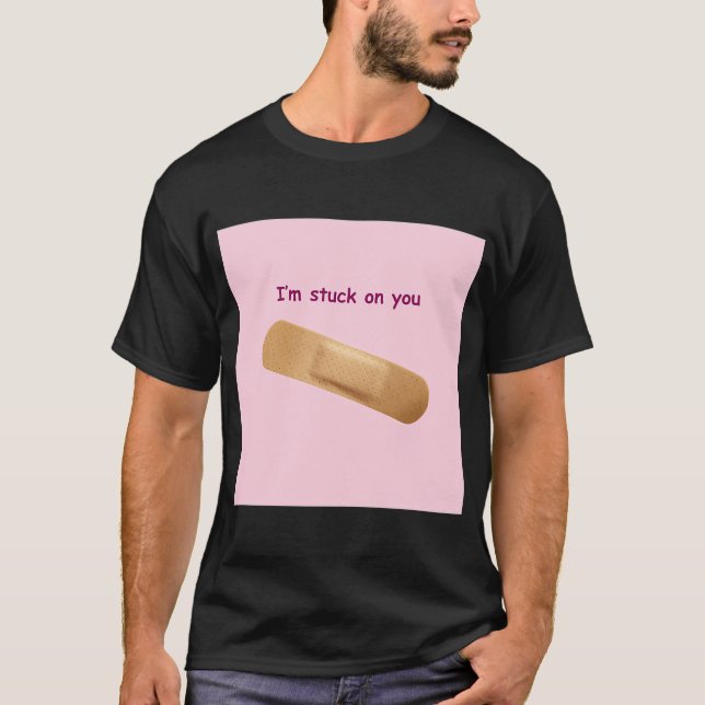 Camiseta Estoy pegado a ti SAN VALENTÍN (Anverso)