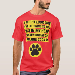 Camiseta Estoy pensando en Maine Coon