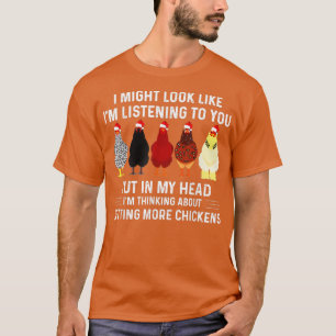 Camiseta Estoy Pensando En Obtener Más Pollos Christma