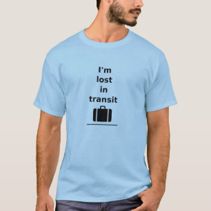 Camiseta Estoy perdido en la maleta de viajes en tránsito L