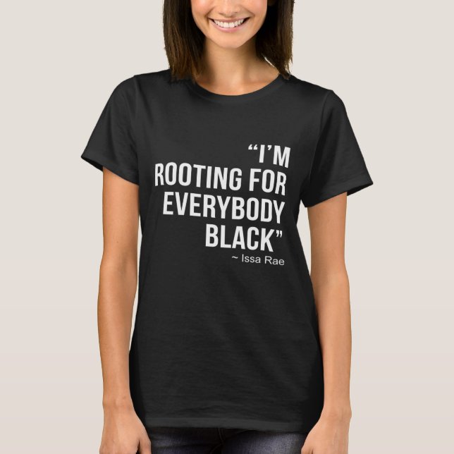 CAMISETA ESTOY RAYANDO PARA TODO EL PODER BLM NEGRO (Anverso)