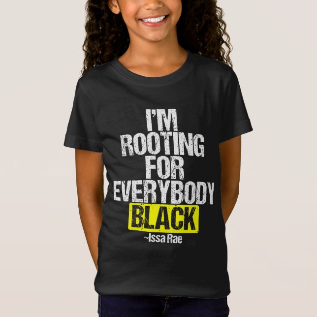 CAMISETA ESTOY RAYANDO PARA TODO EL PODER BLM NEGRO (Anverso)