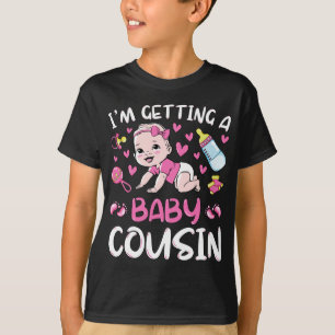Camiseta Estoy recibiendo a un bebé primo Chica Revelación 