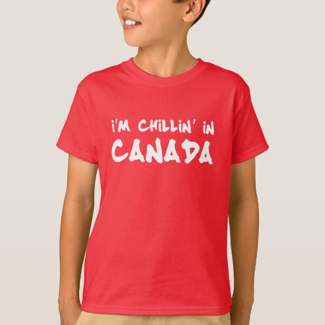 Camiseta Estoy relajándome en Canadá (Anverso)
