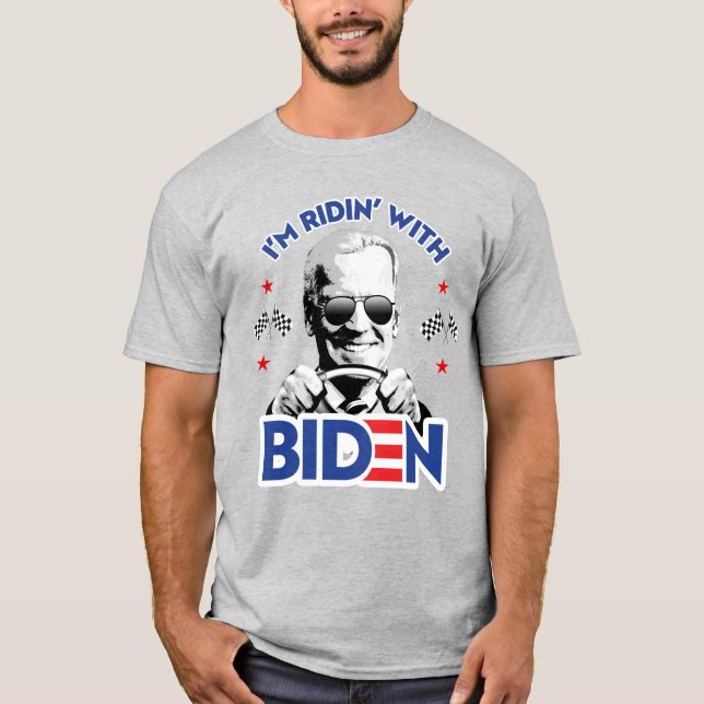 CAMISETA ESTOY RIDIN CON BIDEN (Anverso)