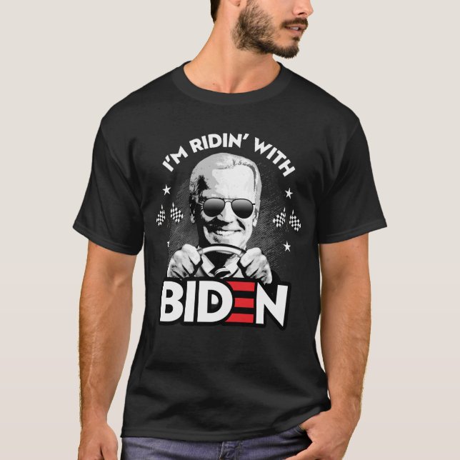 CAMISETA ESTOY RIDIN CON BIDEN (Anverso)