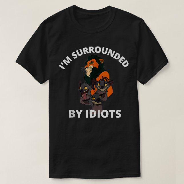 Camiseta Estoy rodeado de idiotas  (Diseño del anverso)