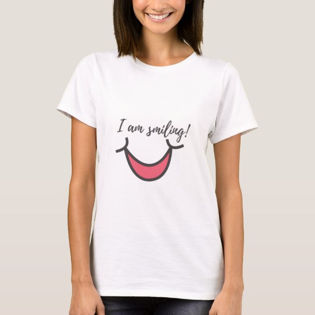 Camiseta ¡Estoy sonriendo! (Anverso)
