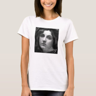 Camiseta "Estoy sonriendo" Cara de reposo, cara de reposo,