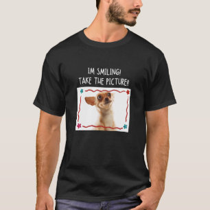Camiseta Estoy sonriendo, toma la foto del meme de perro de