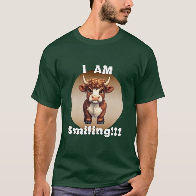 Camiseta Estoy Sonriendo Vaca Highland (Anverso)