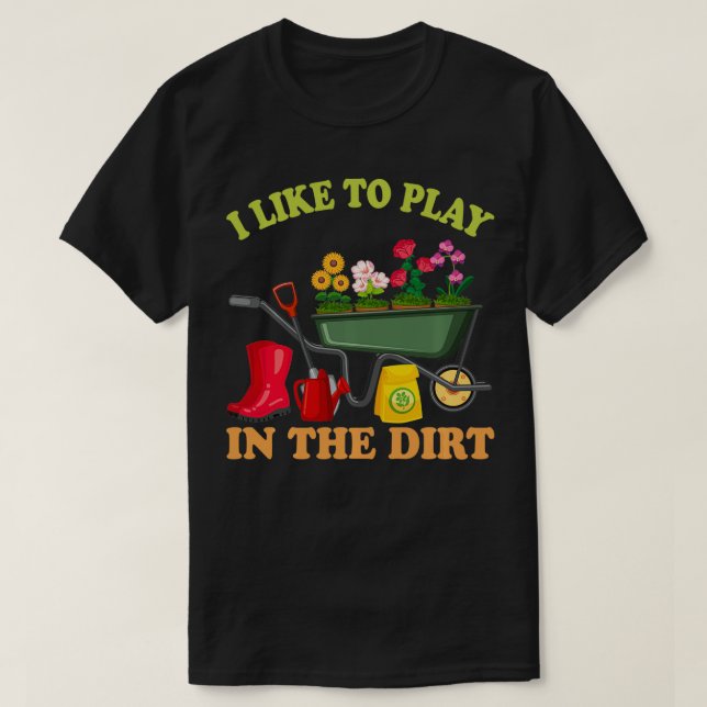 Camiseta Estoy Tan Emocionado Por La Jardinería Que Me Mojé (Diseño del anverso)