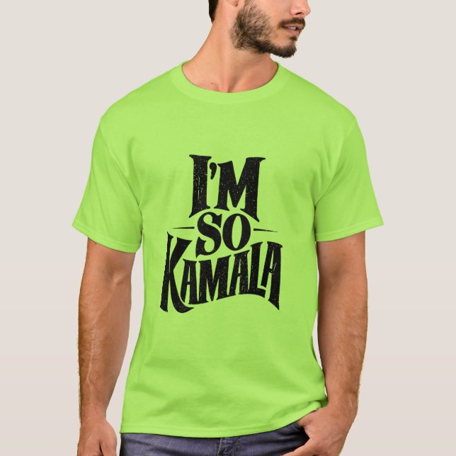 Camiseta Estoy tan Kamala Brat Green Meme (Anverso)