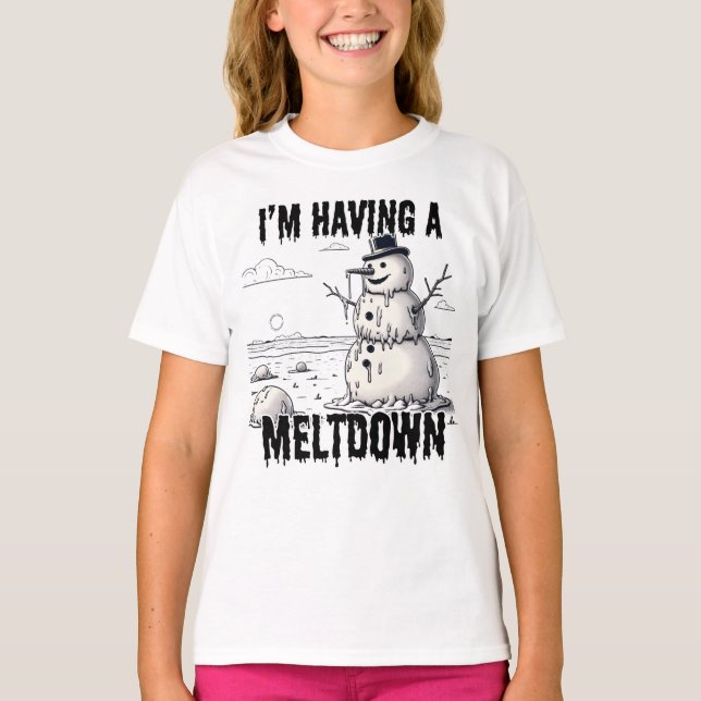 Camiseta Estoy teniendo un colapso, Snowman (Anverso)
