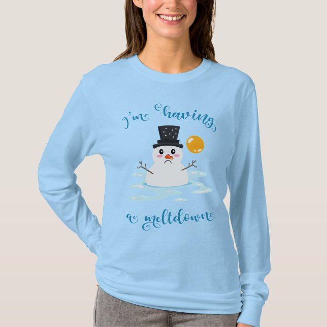 Camiseta Estoy teniendo un Meltdown femenino (Anverso)