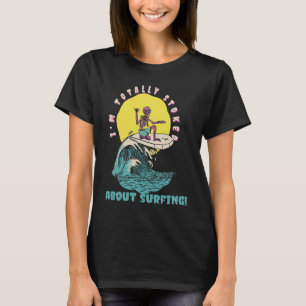 Camiseta Estoy Totalmente Preocupado Por El Surfing Retro