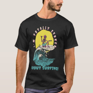 Camiseta Estoy Totalmente Preocupado Por El Surfing Retro