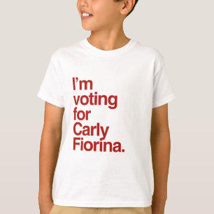 Camiseta Estoy votando por Carly Fiorina 2016