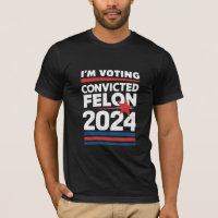 Estoy votando por el delincuente convicto Pro Trum