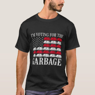 Camiseta Estoy votando por la basura Trump 2024 Orgulloso d