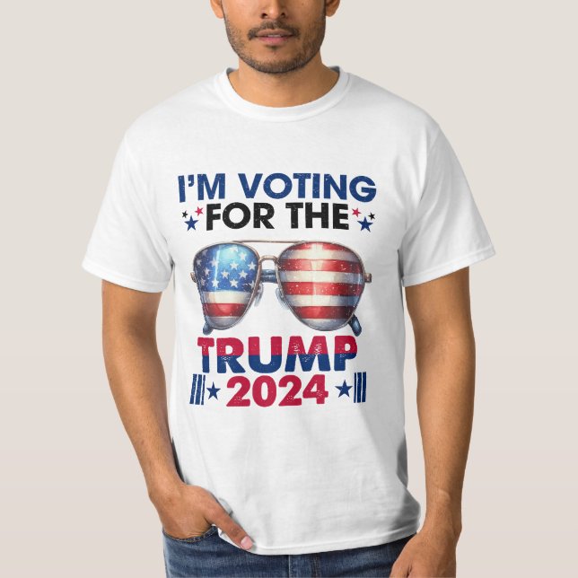 Camiseta Estoy votando por Trump (Anverso)