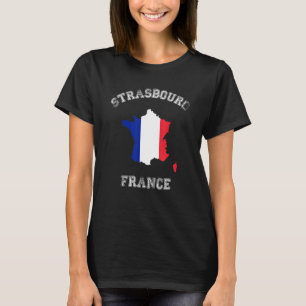 Camiseta Estrasburgo Francia Clásica Francia Bandera Diseño