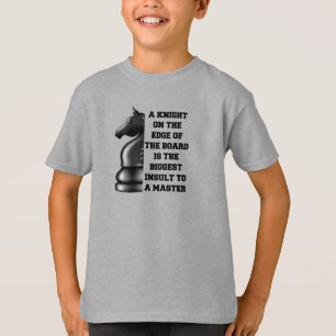 Camiseta Estrategia de ajedrez del Caballero Negro Poder Sa