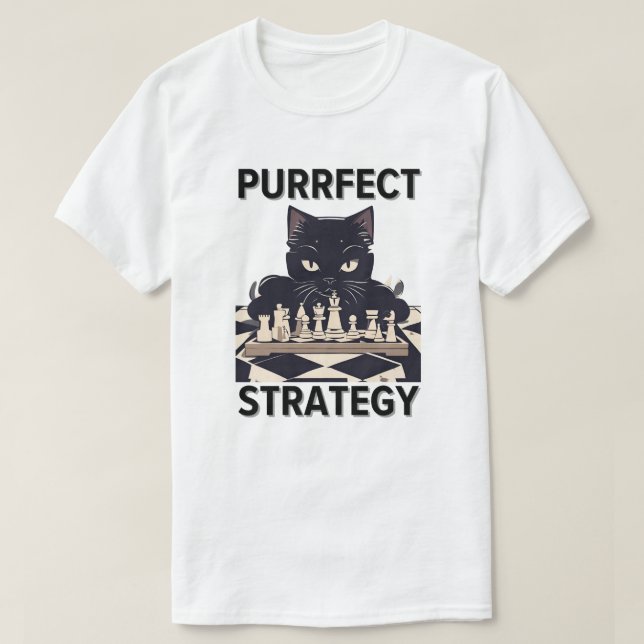 Camiseta Estrategia de ejecución de ajedrez Tee (Diseño del anverso)