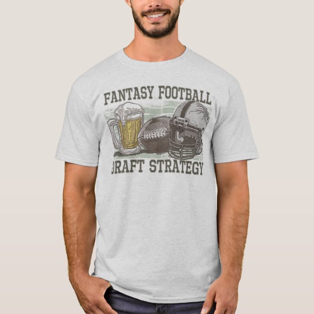 Camiseta Estrategia del proyecto del fútbol de la fantasía (Anverso)