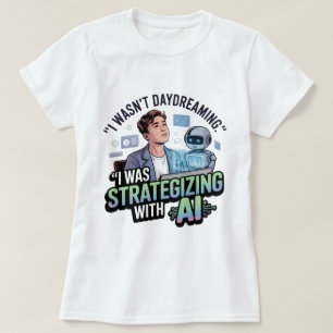 Camiseta Estrategias con IA - Divertido lema de Daydreaming