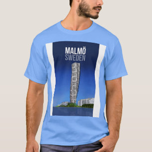 Camiseta Estrecho Oresund Malmo Suecia Escandinavo