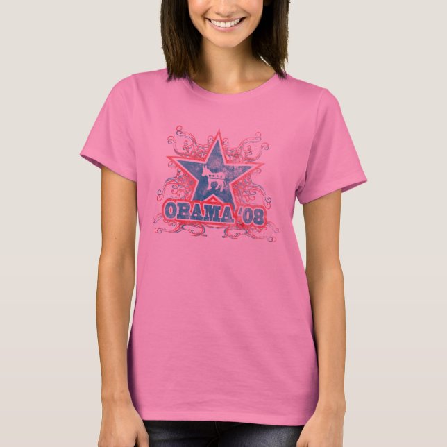 Camiseta Estrella '08 de Obama (Anverso)