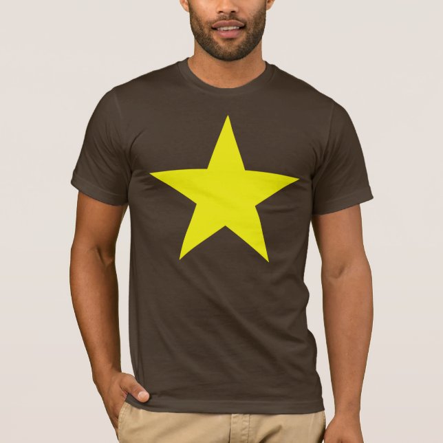 Camiseta Estrella amarilla grande (Anverso)