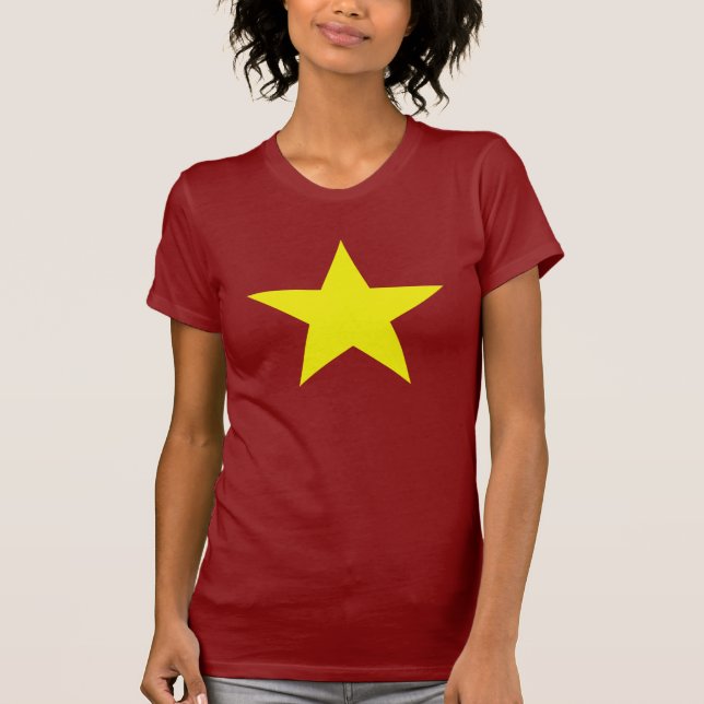 Camiseta Estrella amarilla grande (la colocación de la (Anverso)