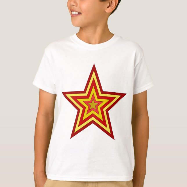 Camiseta Estrella amarilla roja (Anverso)