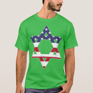 Camiseta Estrella Americana De La Bandera De David Jewish H